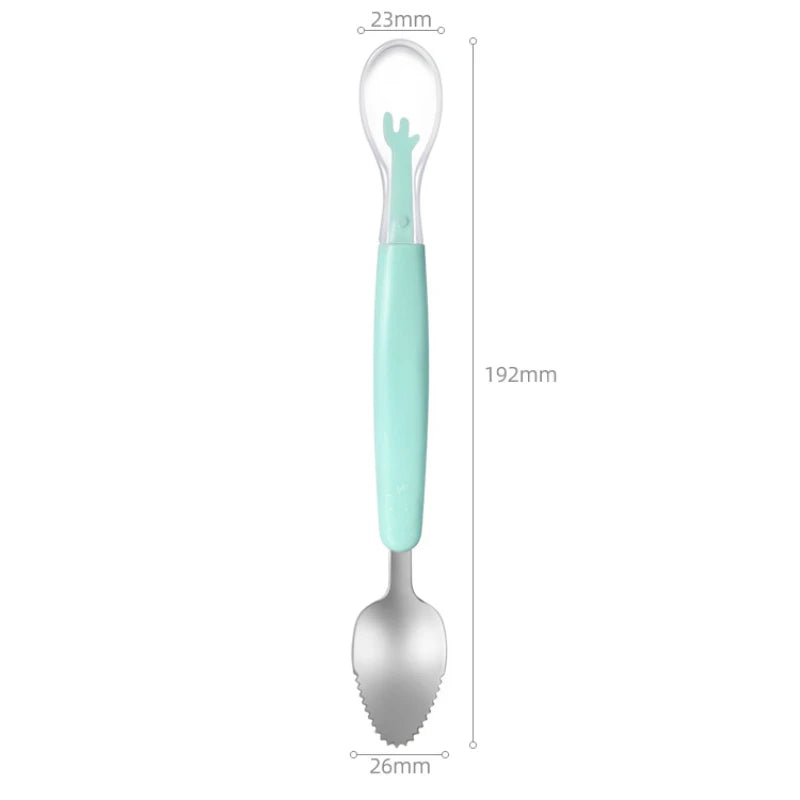 BebeSpoon: Stainless Steel and Silicone Baby Spoon