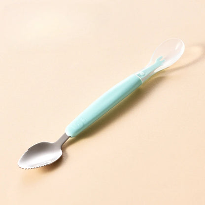 BebeSpoon: Stainless Steel and Silicone Baby Spoon